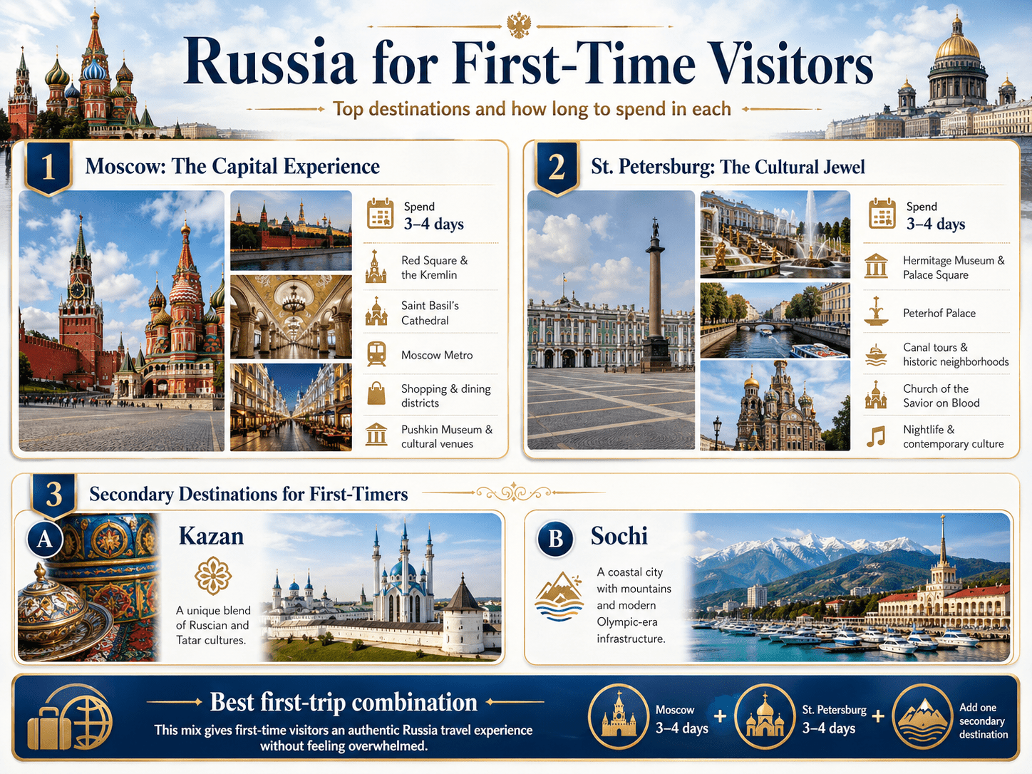 What Are the Best Places to Go in Russia for First-Time Travelers
