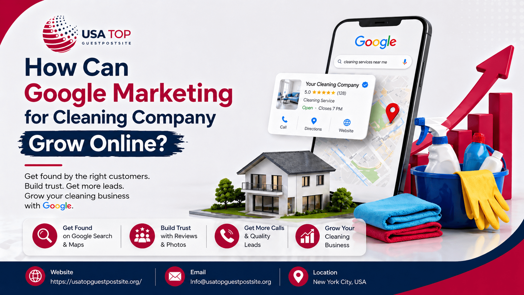 google marketing for cleaning company