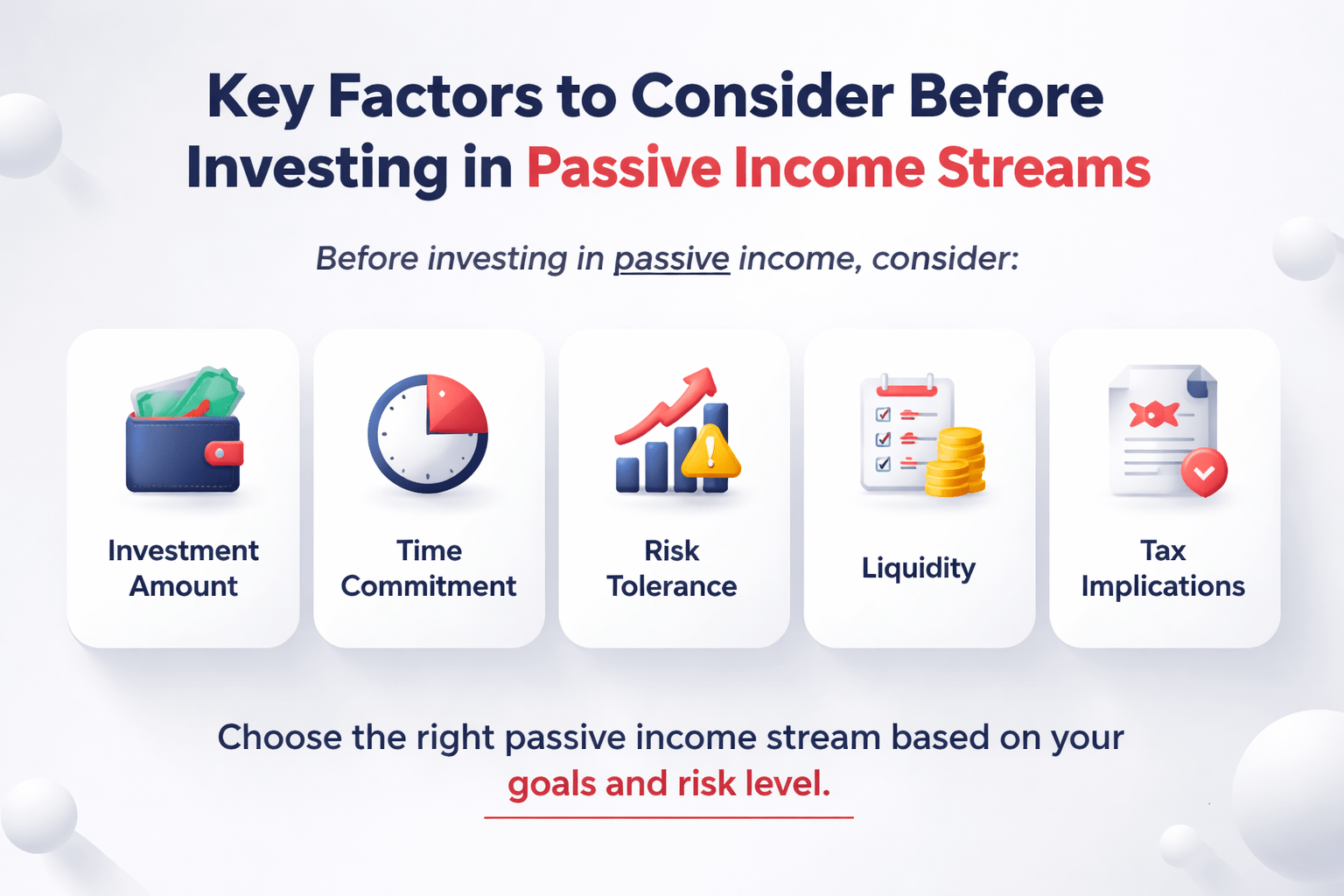 Consider Before Investing in Passive Income