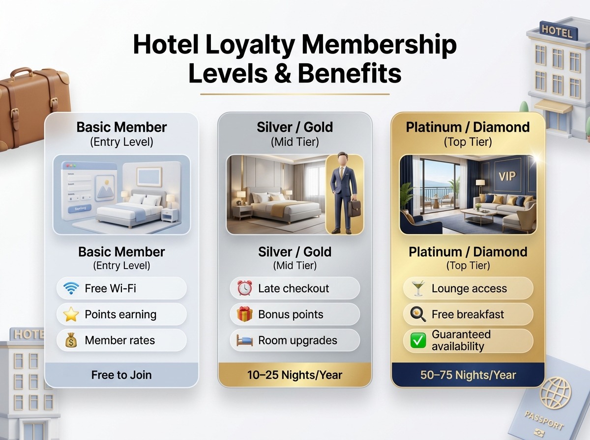 What benefits do hotel rewards programs provide?