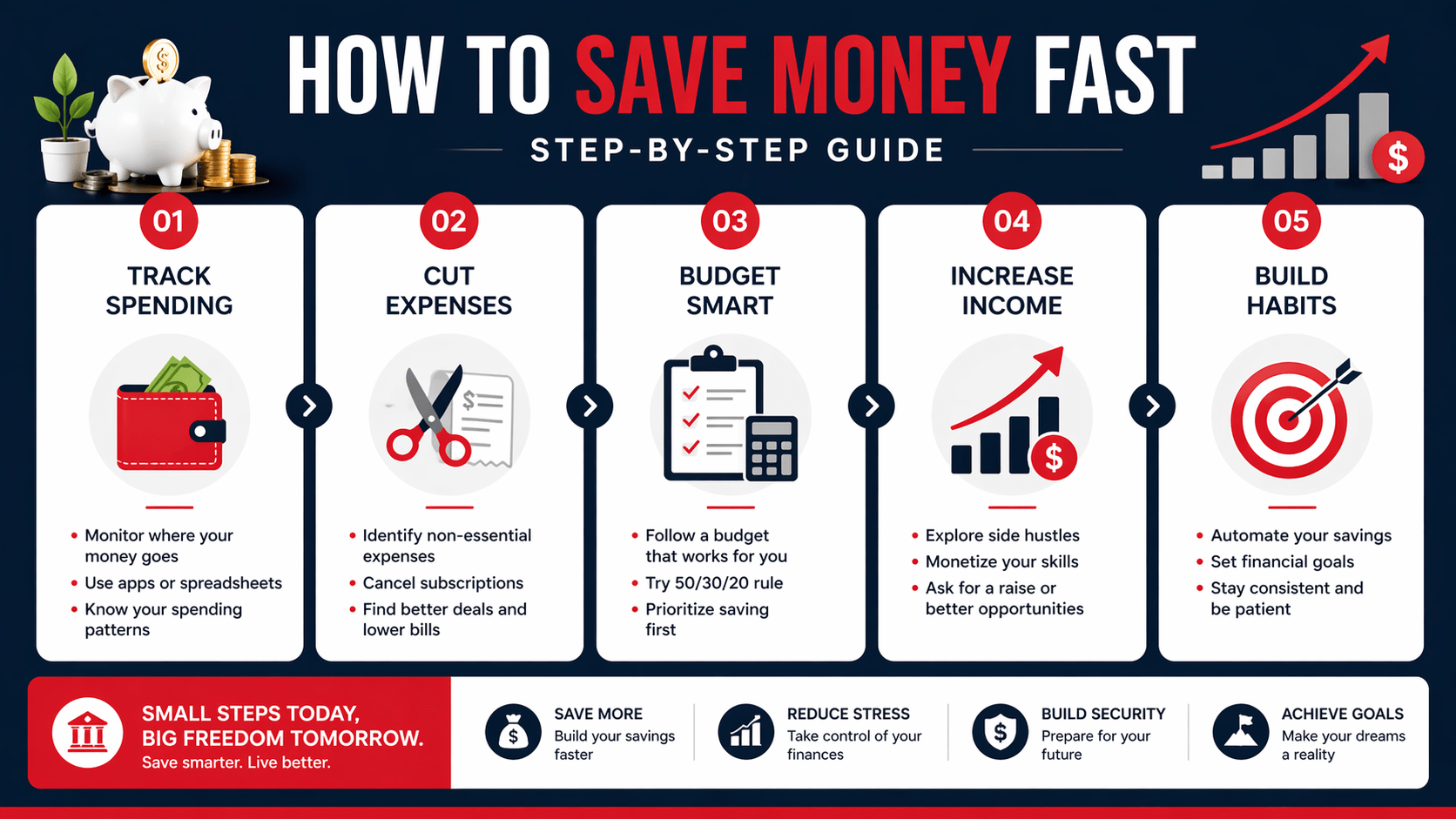 How to Save Money Fast – Step-by-Step Guide
