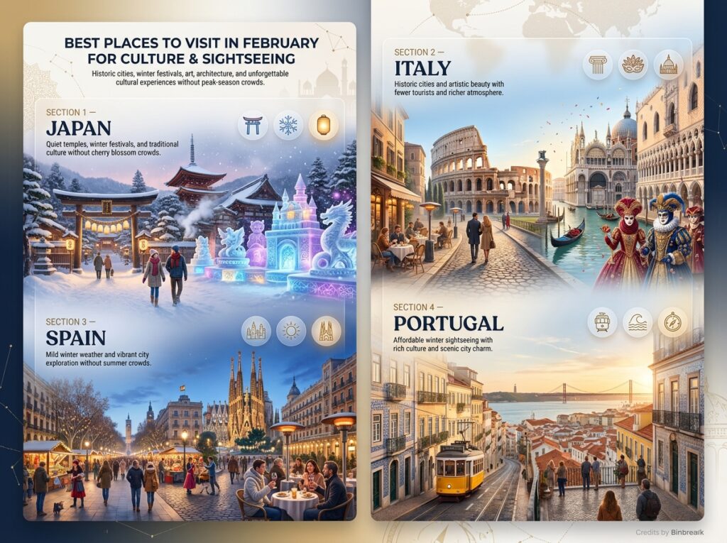 What Are the Best Places to Visit in February for Culture and Sightseeing?
