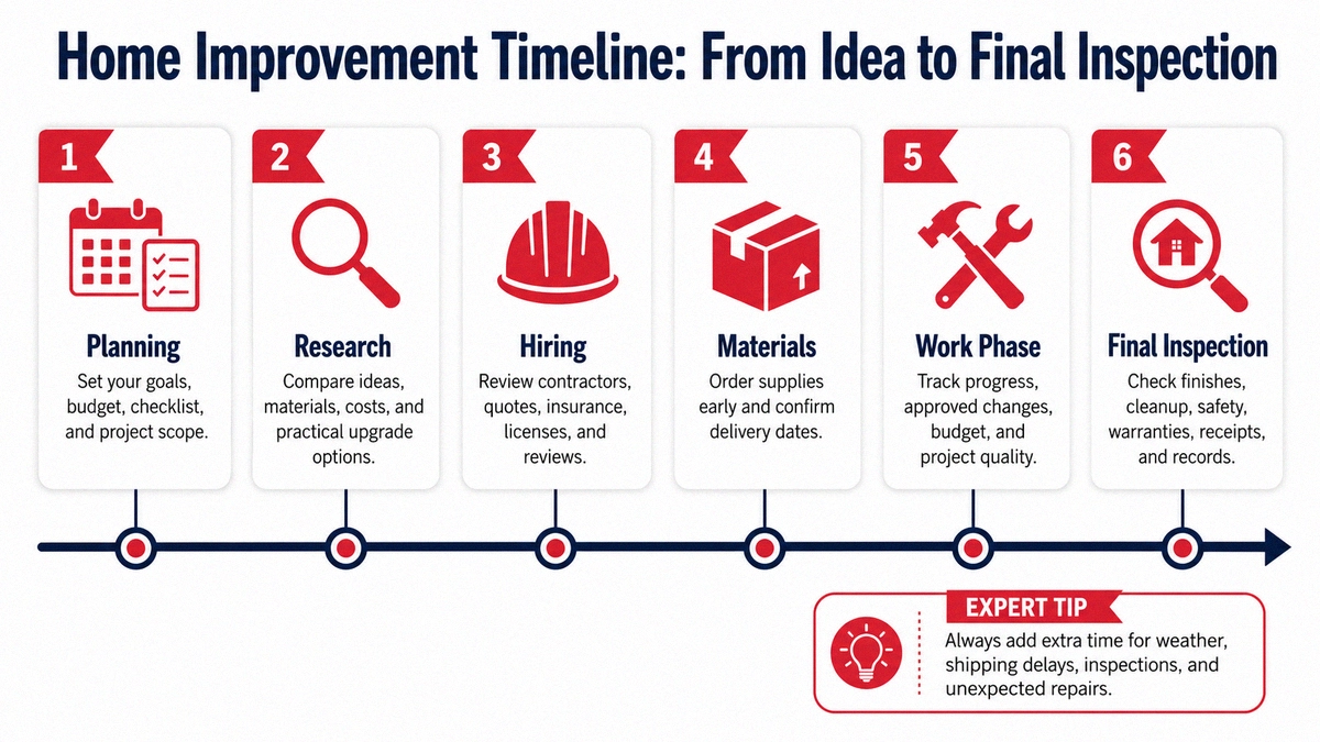 Home Improvement Timeline