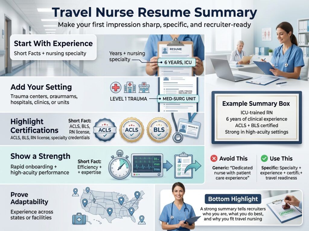 How Do You Write a Professional Summary for a Travel Nurse Resume?