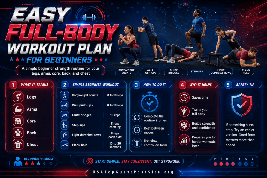 beginner exercise routine schedule