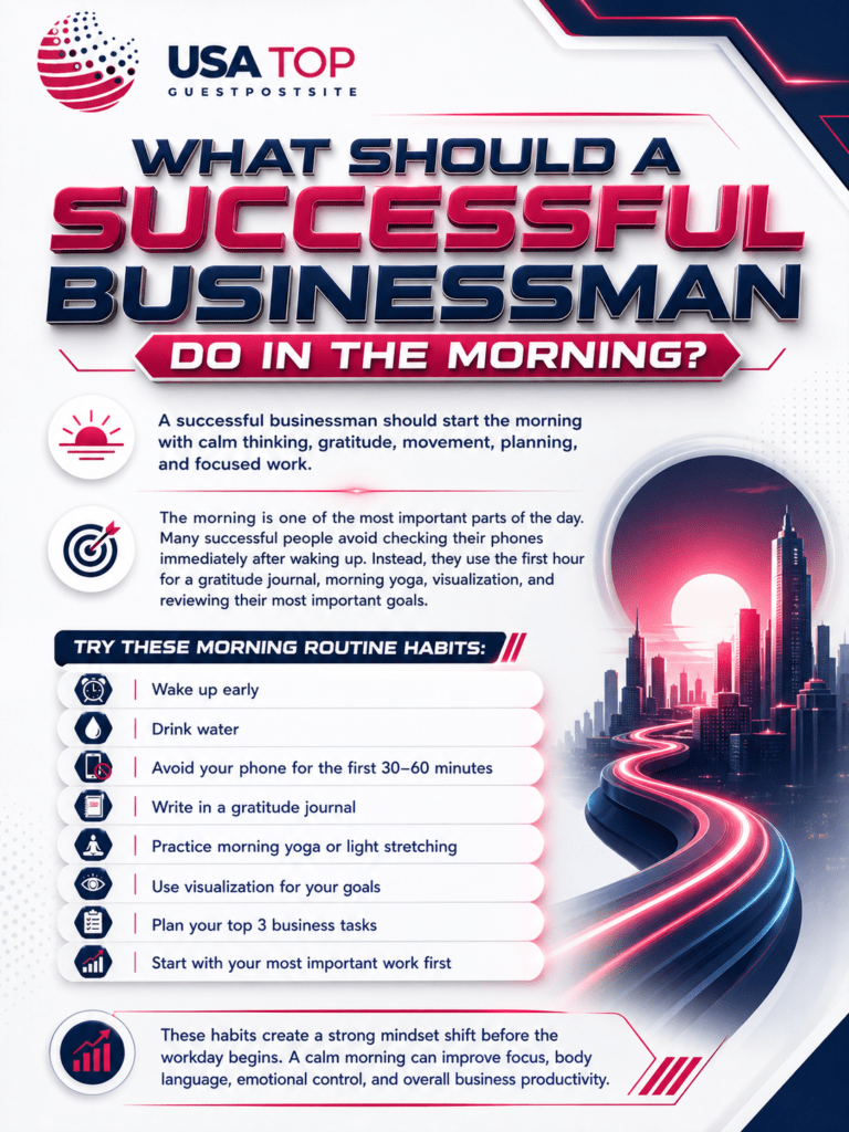 daily routine of a successful Businessman